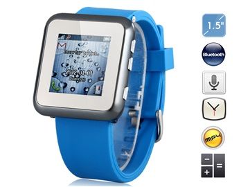 1,5 "Touch Phone Watch com Bluetooth, touchscreen resistiva